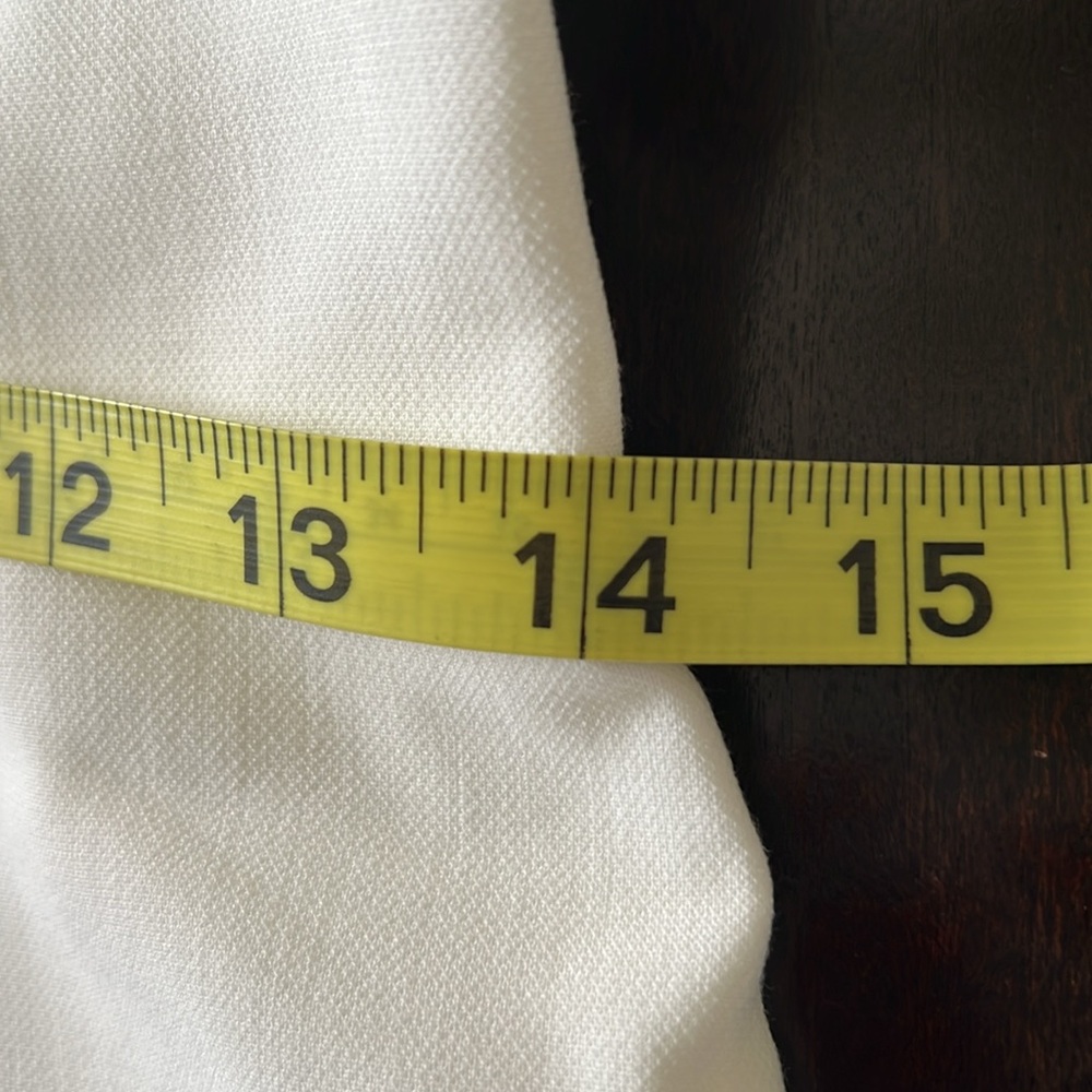 ๐ French Connection White Mini Dress with Ruffle Sleeves - Picture 14 of 15